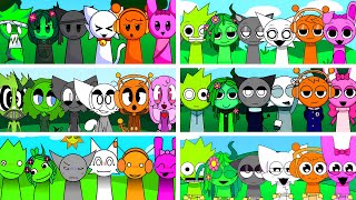 Incredibox Sprunki But Love Couples All Together In All Different Mods