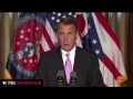 Boehner Says Spending Issue is Preventing Deal