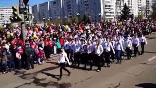 Видео День победы в Красноярске. Проспект металлургов от Дмитрий Бернадский, проспект Металлургов, Красноярск, Россия
