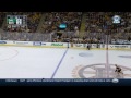 Cole scores after puck takes sharp left turn into empty net