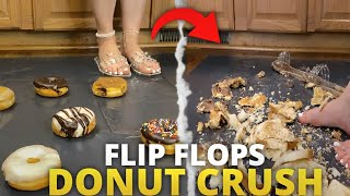Flip Flops Donut Crush Asmr & Crushing