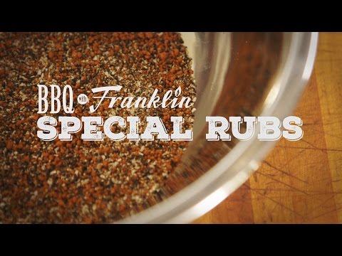 VIDEO : bbq with franklin: special rubs - start with a base of ingredients and build to fine tune a drystart with a base of ingredients and build to fine tune a dryrubinto specialtystart with a base of ingredients and build to fine tune a ...