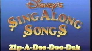 Closing to Disney's Sing-Along Songs: Zip-a-Dee-Doo-Dah 1990 VHS