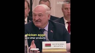 Dont Be Greedy Putins Self-Mockery When Lukashenko Cueing On Eggs During Eaec Meeting