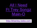 All I Need ft Trey Songz - Main-O [2008] hot rnb