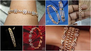 Beautiful White Stone Bangle Designs 2022 Latest Stone Bangles 2022 Latest Diamond Bangles