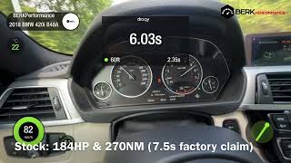 292Hp & 432Nm Chipped Bmw 320I 420I B48 Stock Vs Tuned Acceleration Berkperformance Chiptuning