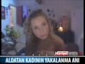Kocasını başkası ile Aldatırken Yakalanan kadın