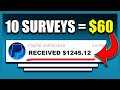 Earn $6 Every 60 Seconds with Your COMPUTER (Make Money Online From Home TAKING SURVEY) | 2024