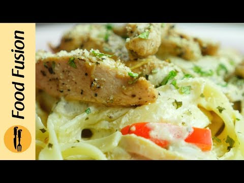 Video Pasta Alfredo Recipe With Chicken In Urdu