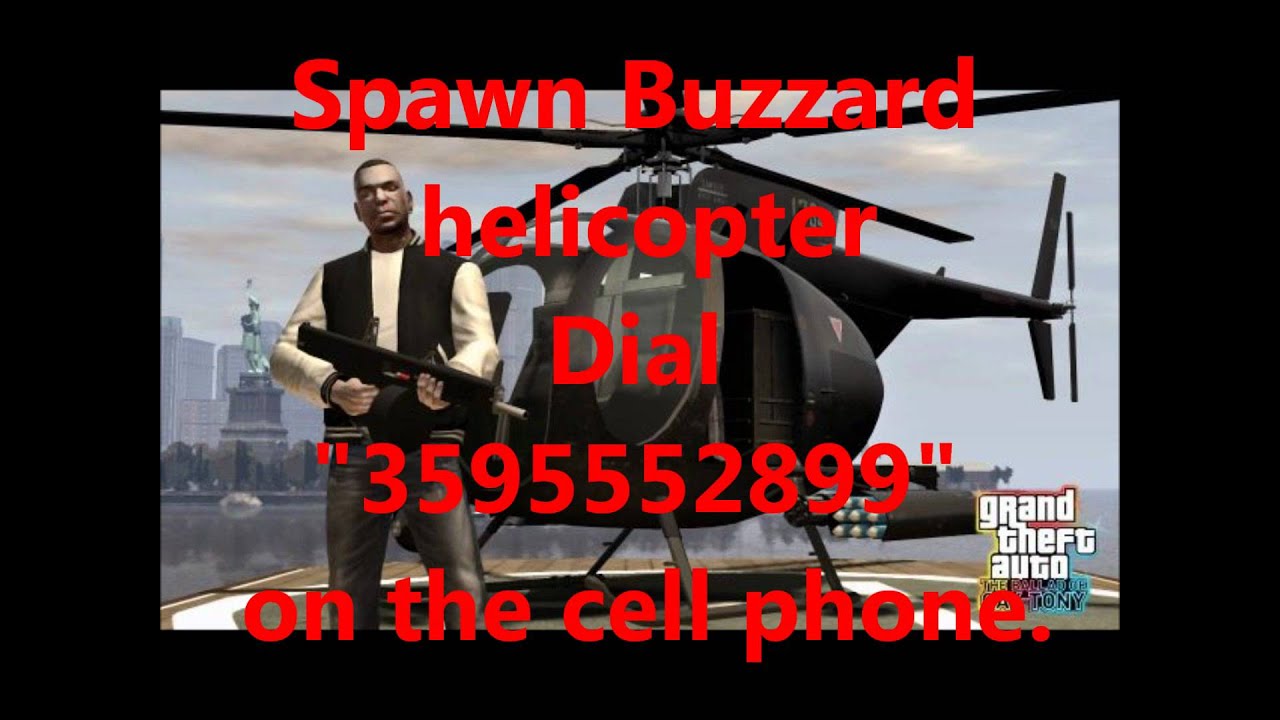 GTA IV - Buzzard Chopper Cheat Code - YouTube