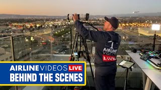 Behind the Scenes of Airline Videos Live at LAX