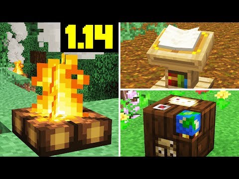 NEW CAMPFIRE UPDATE! Cartography Table, Lecterns (Minecraft 1.14 Snapshot)