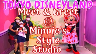 Tokyo Disneyland Meet And Greet With Minnie Mouse At Minnies Style Studio 東京デイズニーランド