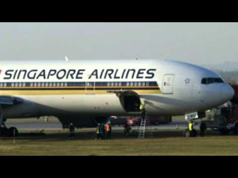 Singapore Airlines Boeing 777 Registration 9V-SWQ Flight 327 Slides Off Runway In Munich Germany