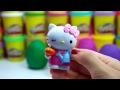 Hello Kitty Play Doh Surprise Eggs Mickey Mouse Frozen olaf Sofia Disney princess egg