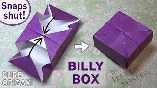Origami Billy Box - It Snaps Shut