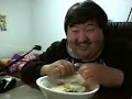 Laughing guy who loves food goes nuts!