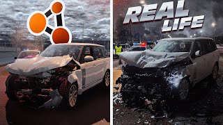 Аварии на реальных событиях в BeamNG.Drive #36