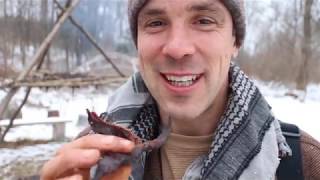 Primitive Tripod Smoker for Preserving Food - Venison Jerky