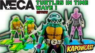 NECA TURTLES IN TIME WAVE 1 UNBOXING AND REVIEW