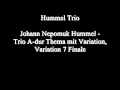 Johann Nepomuk Hummel - Trio A-dur Thema mit Variation, Variation 7. Finale