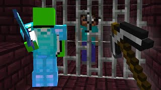 Saving Minecraft HEROBRINE from DREAM's Prison...