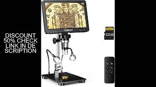 Tomlov Dm9 Pro 7 Hdmi Digital Microscope 1200Xdigital Camera , Ips, 16Mp, 1080P, 10 Leds, 32Gb, Pc