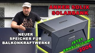 Neuer Speicher Für Balkonkraftwerke Von Anker!  Anker Solix Solarbank E1600 😮👉Ab Heute Erhältlich!