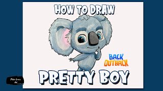 How to Draw Pretty Boy from Back to the Outback in EASY Steps Video
