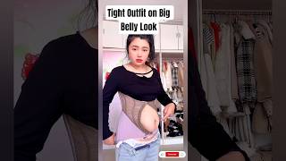 Tight Outfit On Big Belly Look