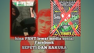 Menghina Psht Melalui Media Sosial Facebook Mari Kita Usut