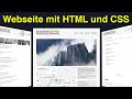 HTML und CSS Tutorial für Anfänger | Eigene Webseite erstellen