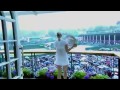 Kvitova shows off trophy on the balcony - Wimbledon 2014