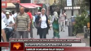 Kütahyada Sicaklik 43 Dereceyi̇ Buluyor