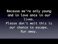 Run Away- For All Those Sleeping (With Lyrics!)