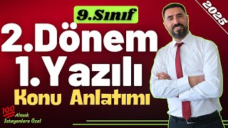 9.Sinif 2.Dönem 1.Yazili Konu Anlatimi Ortak 9.Sınıf Edebiyat Sınavına Hazırlık 24 Mart