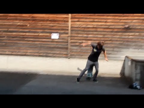 Skater Breaks Board With His Balls!