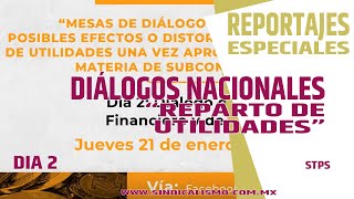 Diálogos Nacionales sobre Reparto de Utilidades "Día 2 Diálogo del sector Financiero y de Seguros"