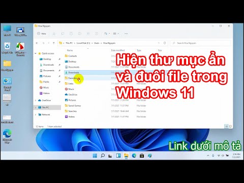 Cách hiện thư mục ẩn và đuôi file trong Windows 11 nhanh như gió