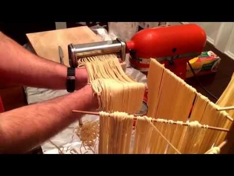 VIDEO : how to make fresh pasta dough with a kitchenaid mixer & pasta attachments - i show you how to make freshi show you how to make freshpastawith ai show you how to make freshi show you how to make freshpastawith akitchenaidmixer andi ...