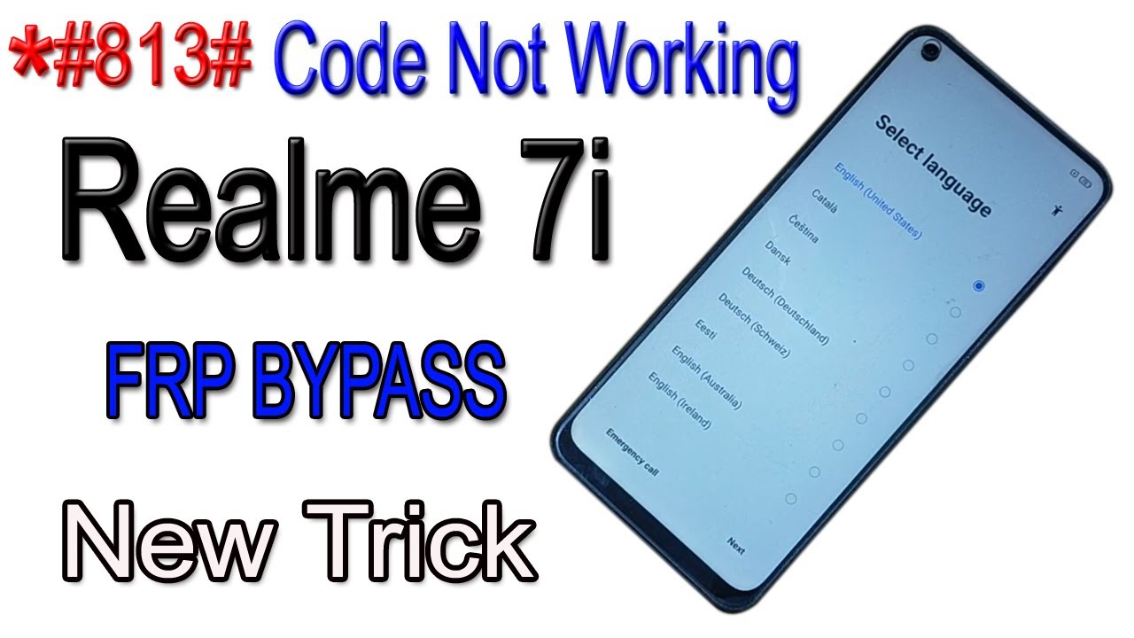 realme 7i frp bypass without pc। all realme google realme 7i frp bypass without pc। all realme google