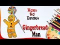 How to Draw Gingerbread Man | Fortnite drawing | Easy drawing step by step
