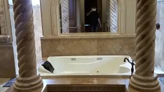 Motorized TV lift in Bathroom.