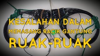 Kesalahan Memasang Racik Gantung