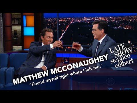 Matthew Mcconaughey And Stephen Drink Bourbon Matthew Mcconaughey And Stephen Drink Bourbon