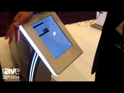 ISE 2014: Axeos Shows Its Axes Exia Tablet Holder Featuring Customizable Surfaces and Lighting
