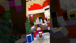 Steve Girl Loli Swims Cute Winter Santa Dance In Elevator - Minecraft Animation