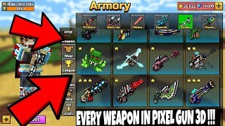 Every Pg3D Weapon I Pixel Gun 3D