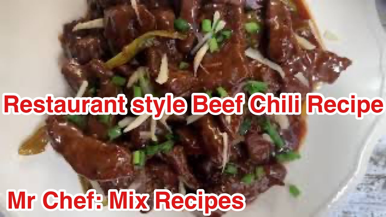 Restaurant Style Beef Chili Recipe